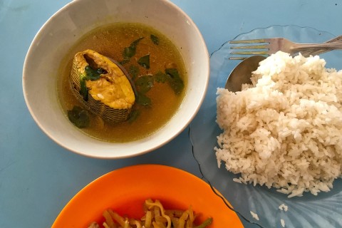 Simple Indonesian fare. Photo by: Sally Arnold.
