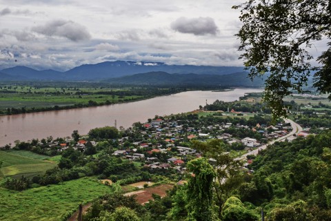 The views from Wat Phrathat Pha Ngao are not shabby. Photo by: Mark Ord.