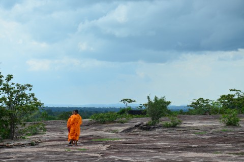 Monks out for a stroll. Photo by: David Luekens.