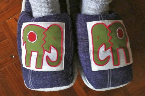 Elephant slippers: Who could resist? Photo by: Cindy Fan.