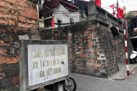 The east gate is the only original gate left around Hanoi's Old Quarter. Photo by: Samantha Brown.