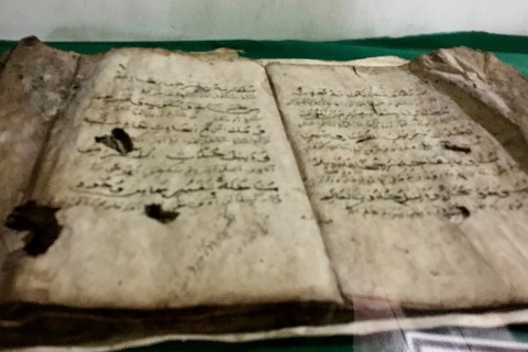 The old Koran. Photo by: Sally Arnold.