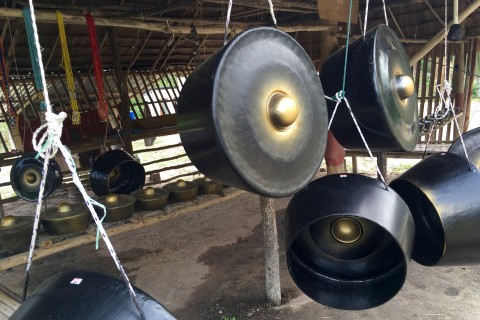 At Kampung Sumangkap, a gong-making village. Photo by: Sally Arnold.